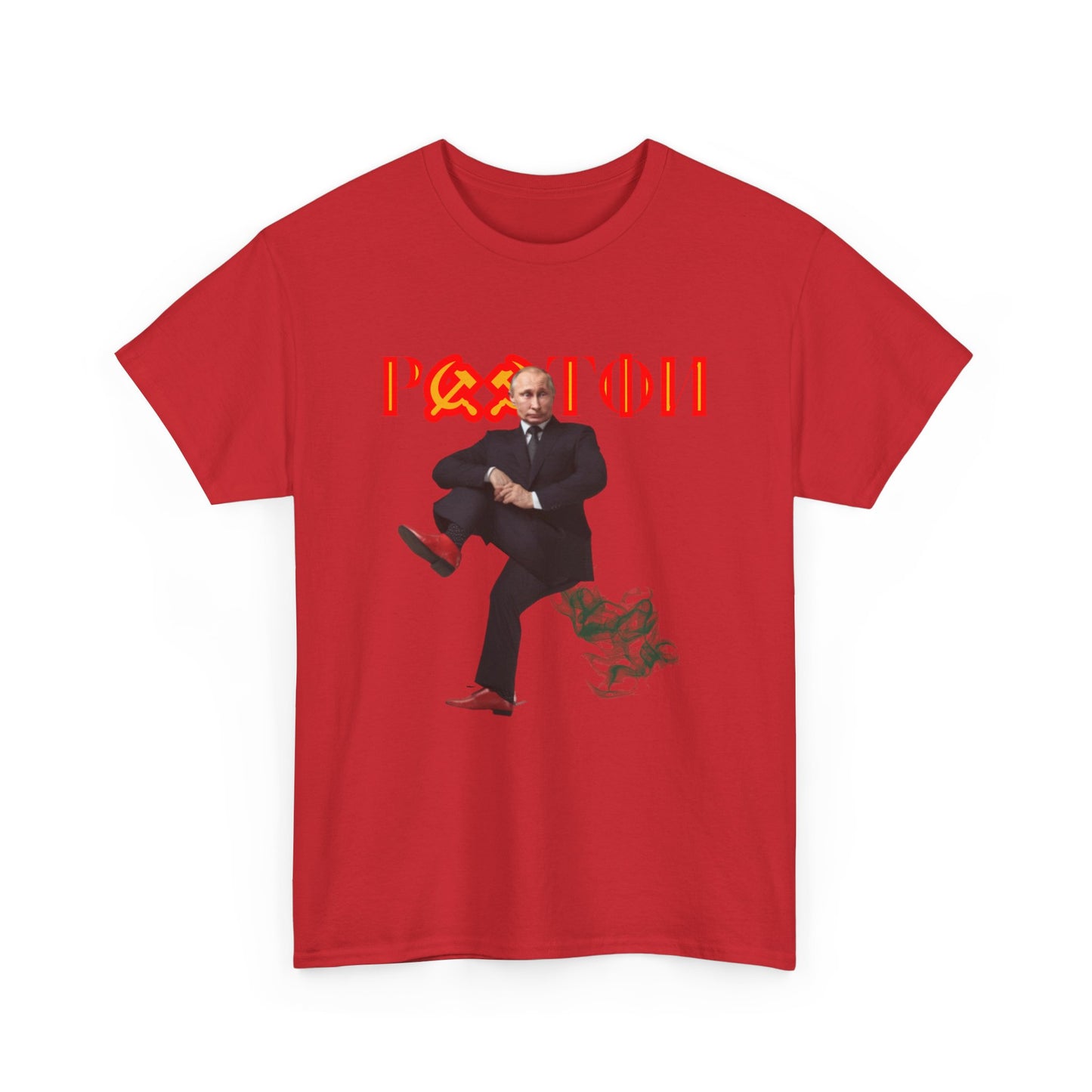 Pootin' Putin Farting T-Shirt | Unique Funny Russian-Themed Graphic Tee