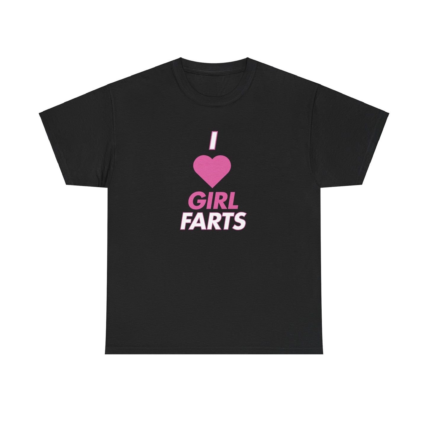 Funny Unisex Tee - 'I Heart Girl Farts' Design