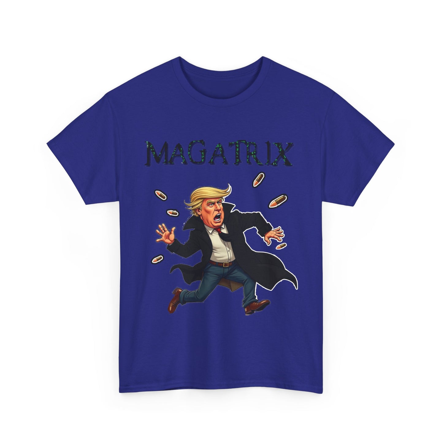 Trump Dodged A Bullet - Unisex Heavy Cotton Tee - MAGATRIX Design