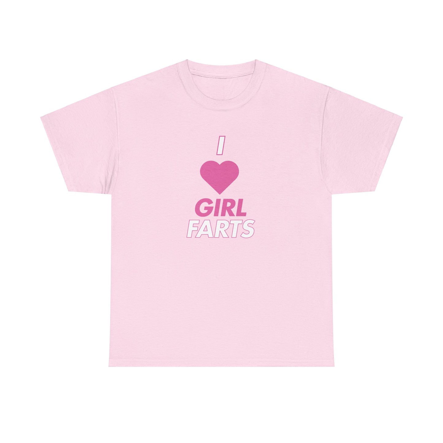 Funny Unisex Tee - 'I Heart Girl Farts' Design