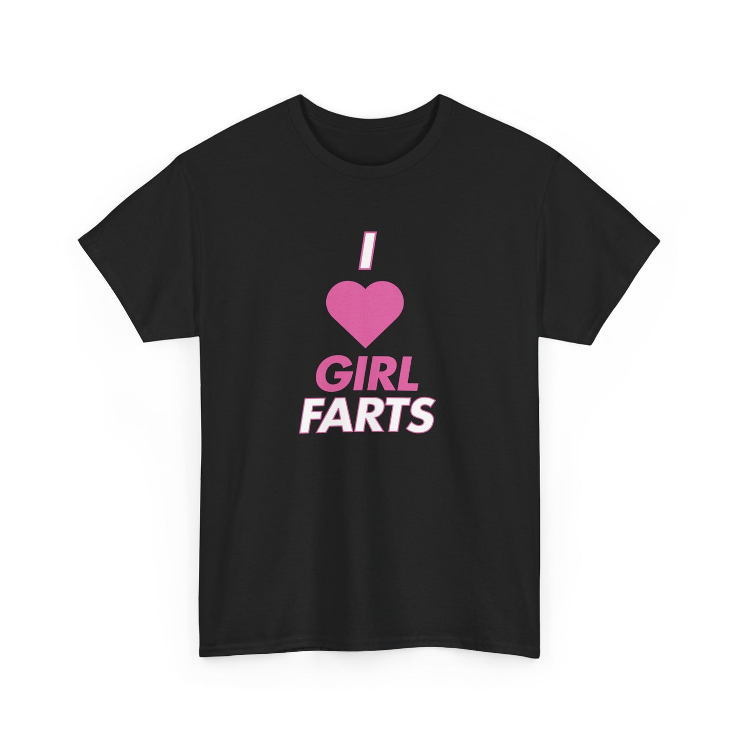 Funny Unisex Tee - 'I Heart Girl Farts' Design