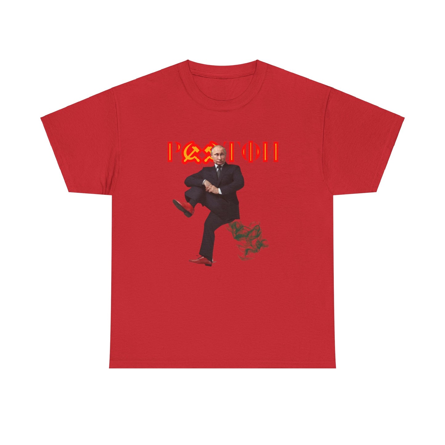 Pootin' Putin Farting T-Shirt | Unique Funny Russian-Themed Graphic Tee