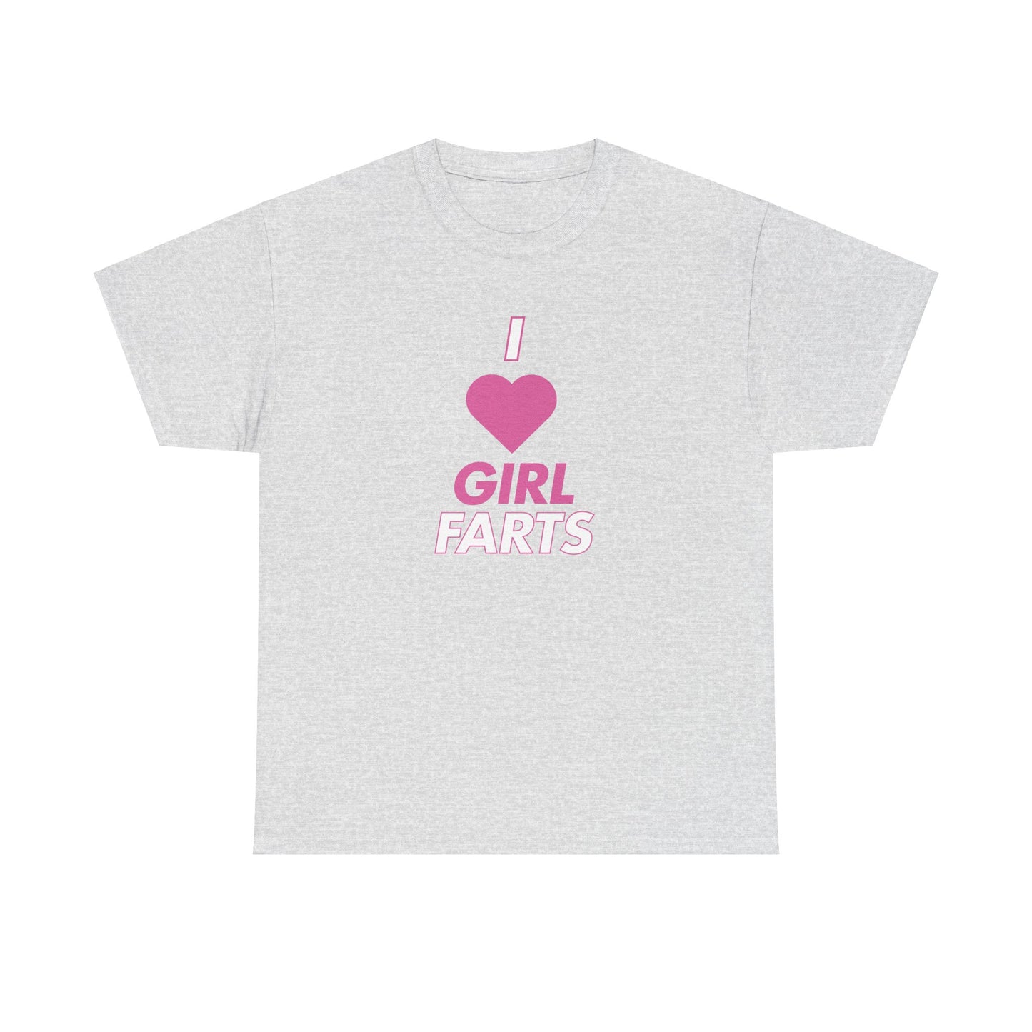 Funny Unisex Tee - 'I Heart Girl Farts' Design