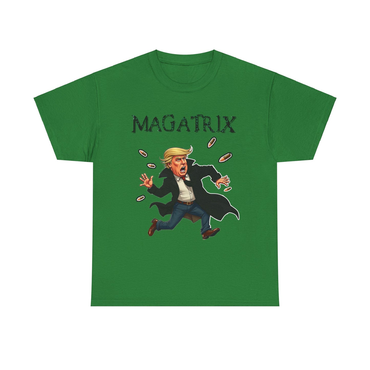 Trump Dodged A Bullet - Unisex Heavy Cotton Tee - MAGATRIX Design